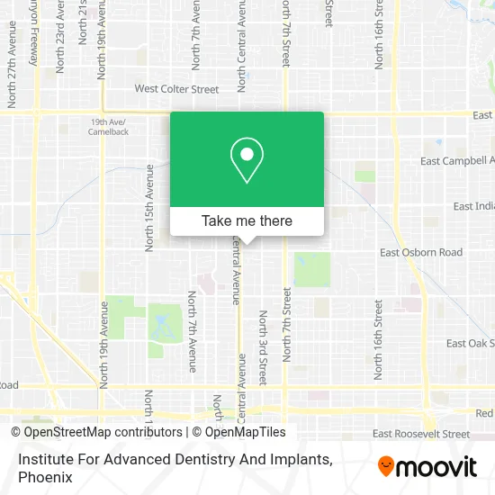 Institute For Advanced Dentistry And Implants map