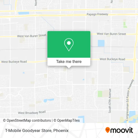 T-Mobile Goodyear Store map