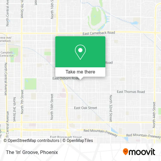 The 'In' Groove map