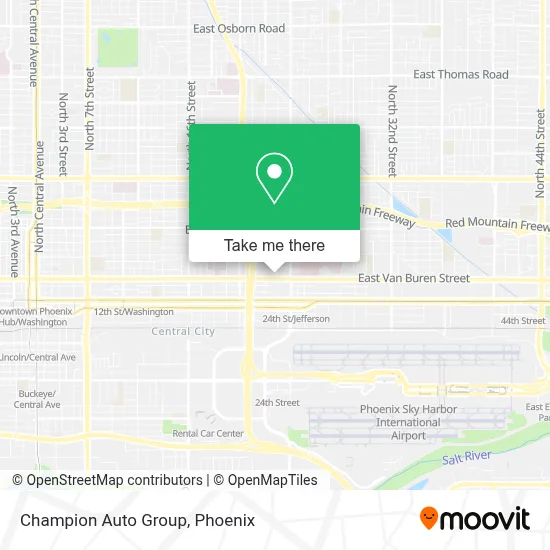 Champion Auto Group map