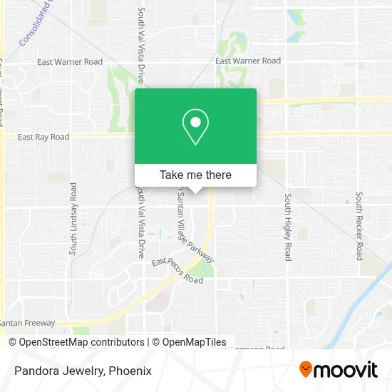 Pandora Jewelry map