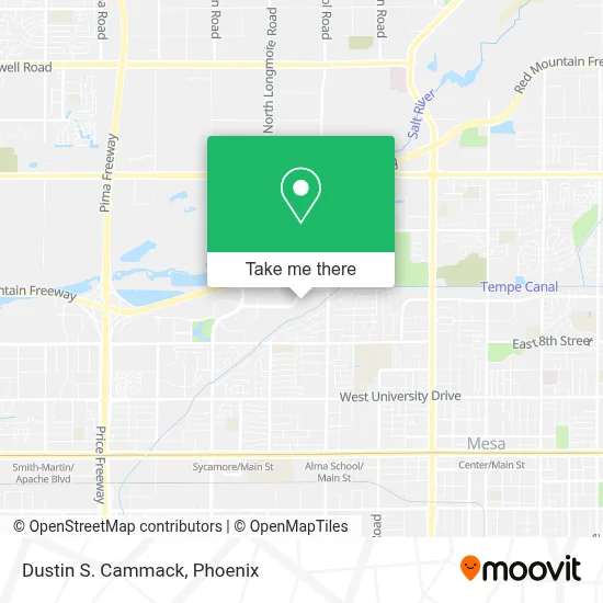 Dustin S. Cammack map
