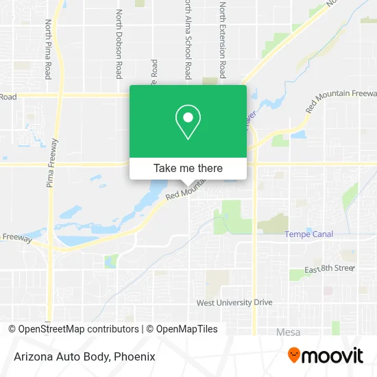 Arizona Auto Body map