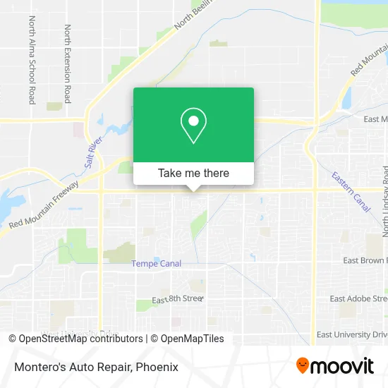 Montero's Auto Repair map
