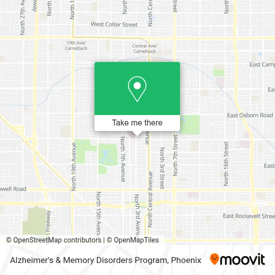 Alzheimer's & Memory Disorders Program map