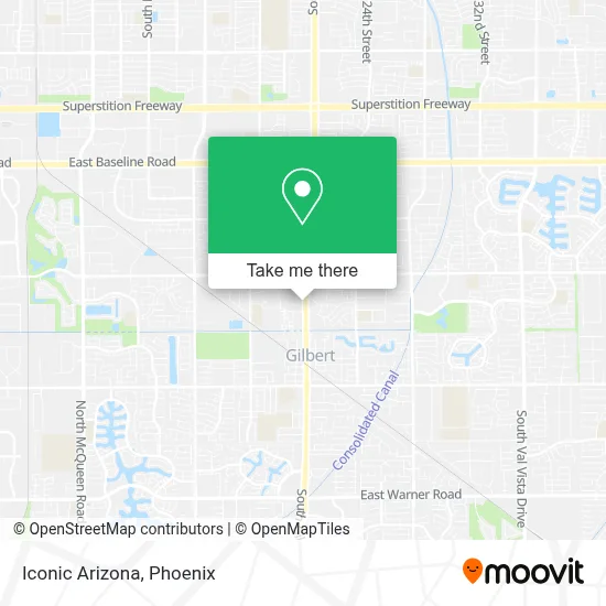 Iconic Arizona map