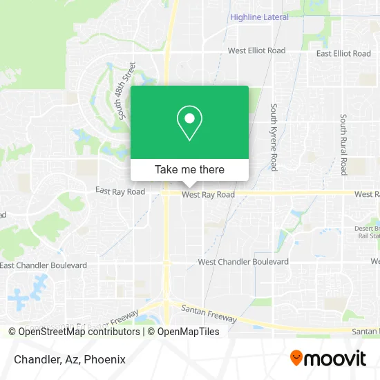 Chandler, Az map