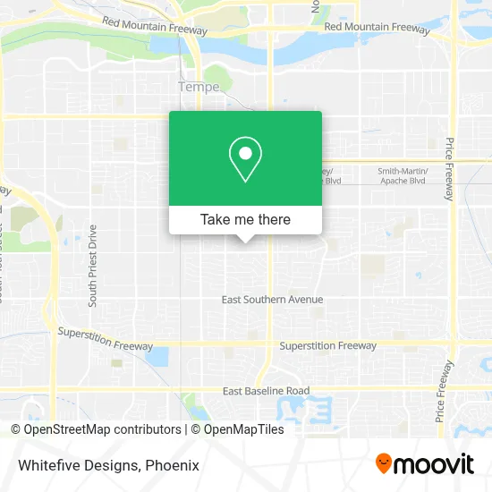 Whitefive Designs map