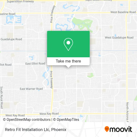 Retro Fit Installation Llc map