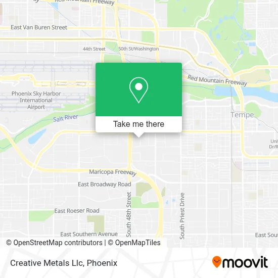 Creative Metals Llc map