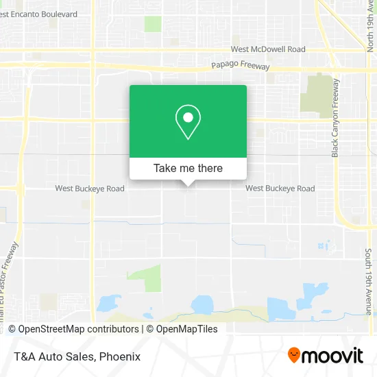 T&A Auto Sales map