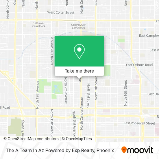 The A Team In Az Powered by Exp Realty map