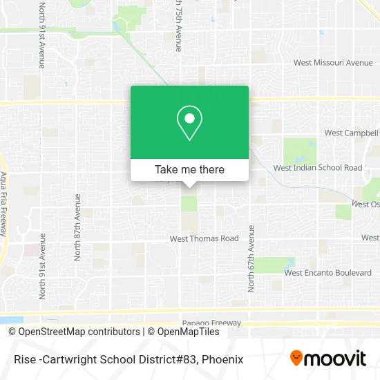 Rise -Cartwright School District#83 map