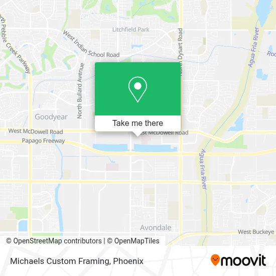 Michaels Custom Framing map