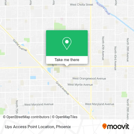 Ups Access Point Location map