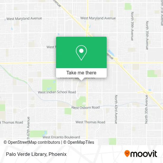 Palo Verde Library map