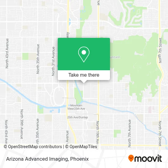 Arizona Advanced Imaging map