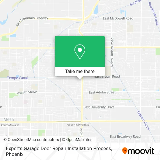 Experts Garage Door Repair Installation Process map