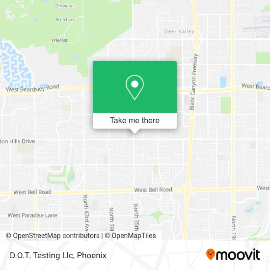 D.O.T. Testing Llc map