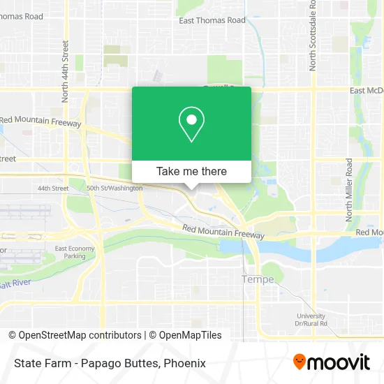 State Farm - Papago Buttes map