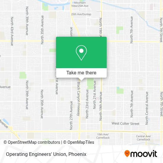 Operating Engineers' Union map