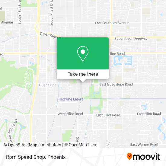 Rpm Speed Shop map