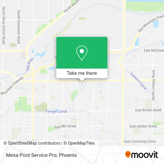 Mesa Pool Service Pro map