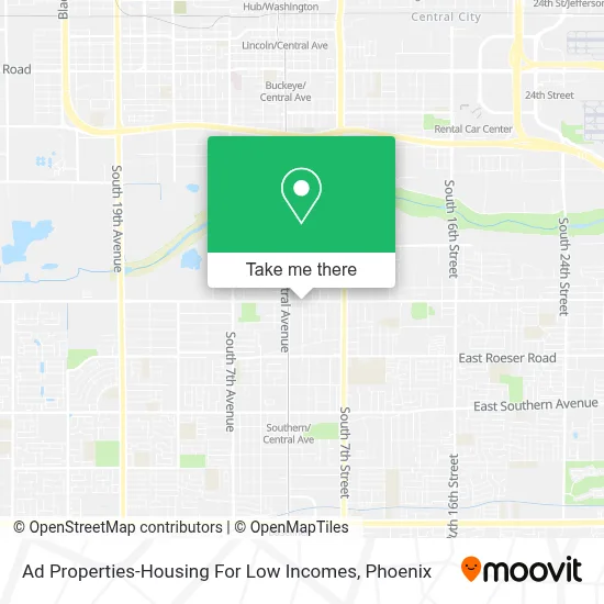 Ad Properties-Housing For Low Incomes map