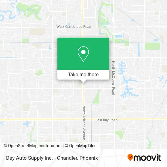 Day Auto Supply Inc. - Chandler map