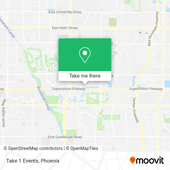 Take 1 Events map