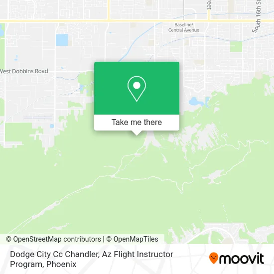 Dodge City Cc Chandler, Az Flight Instructor Program map