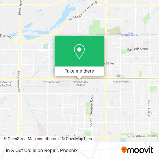 In & Out Collision Repair map