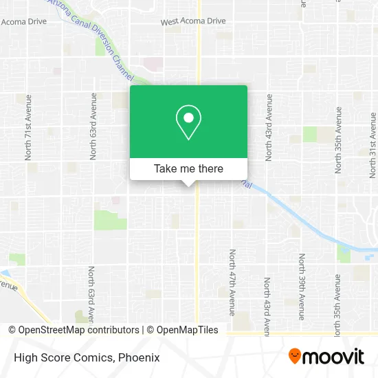 High Score Comics map