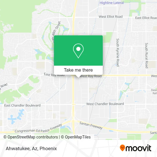 Ahwatukee, Az map