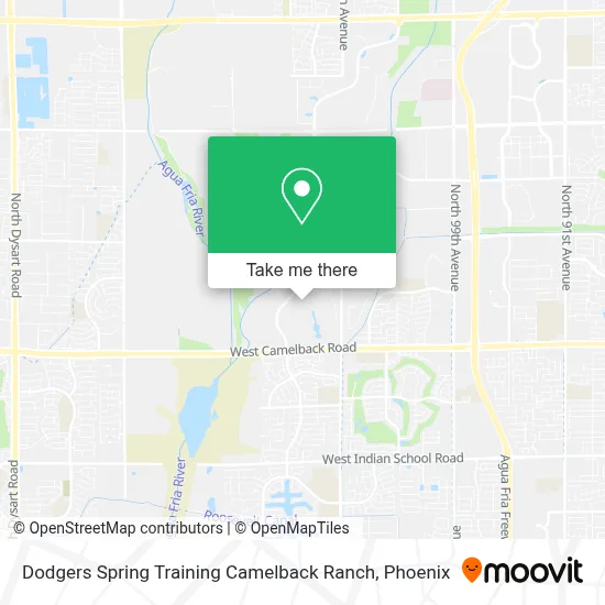 Dodgers Spring Training Camelback Ranch map