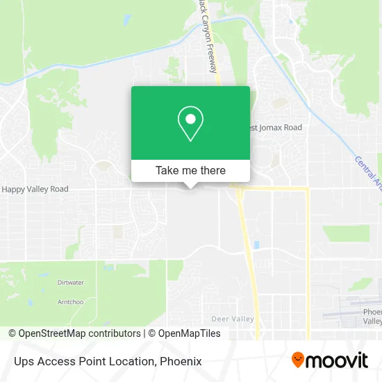 Ups Access Point Location map