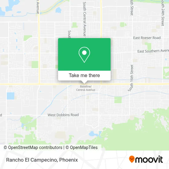 Rancho El Campecino map