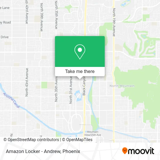 Amazon Locker - Andrew map