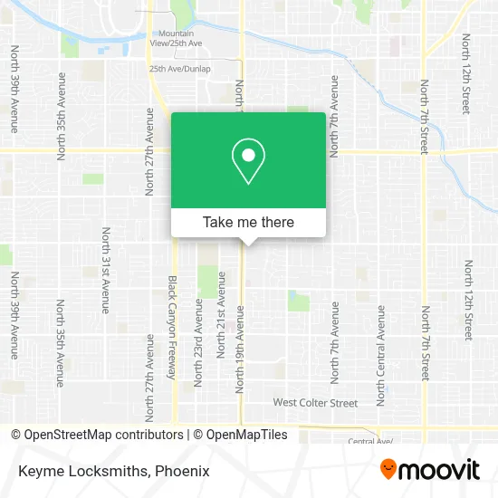 Keyme Locksmiths map