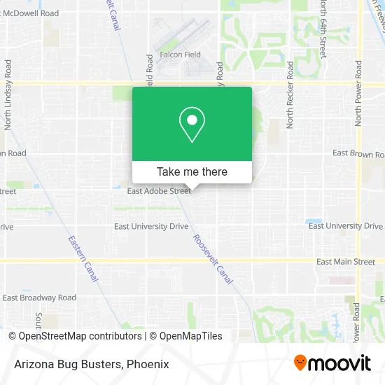 Arizona Bug Busters map