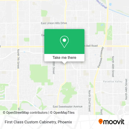 First Class Custom Cabinetry map