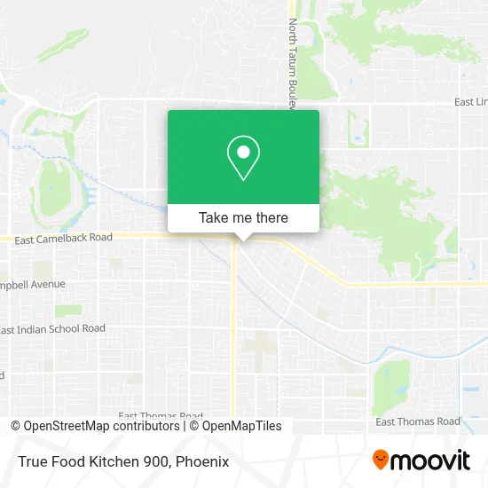 True Food Kitchen 900 map