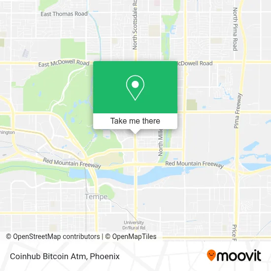 Coinhub Bitcoin Atm map