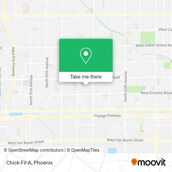 Chick-Fil-A map