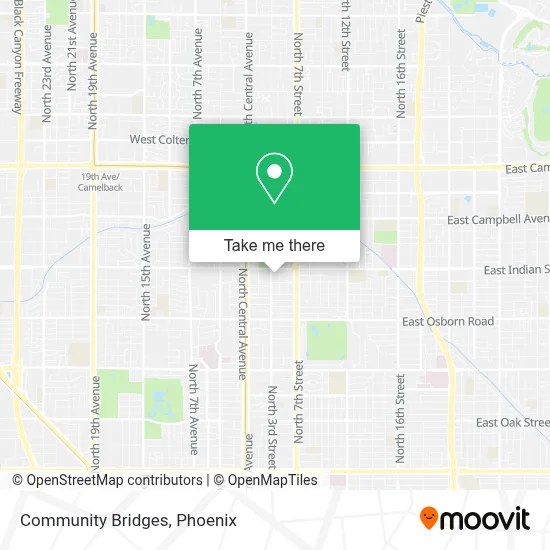 Community Bridges map