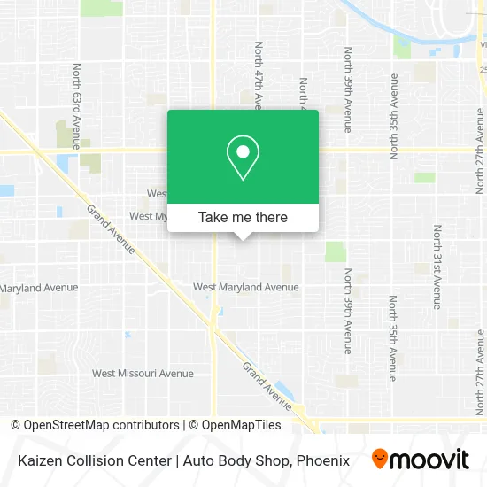 Kaizen Collision Center | Auto Body Shop map