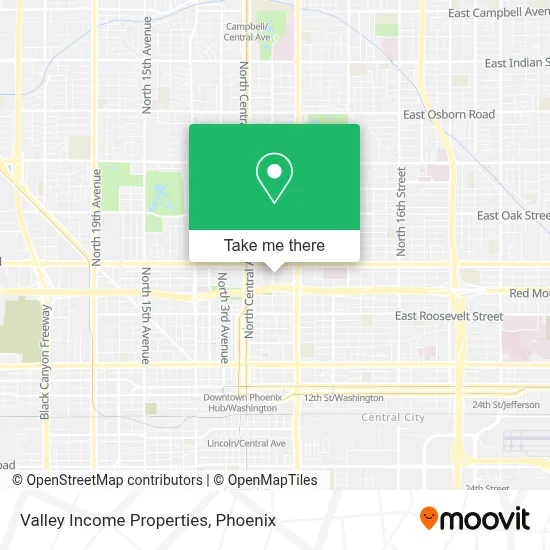 Valley Income Properties map