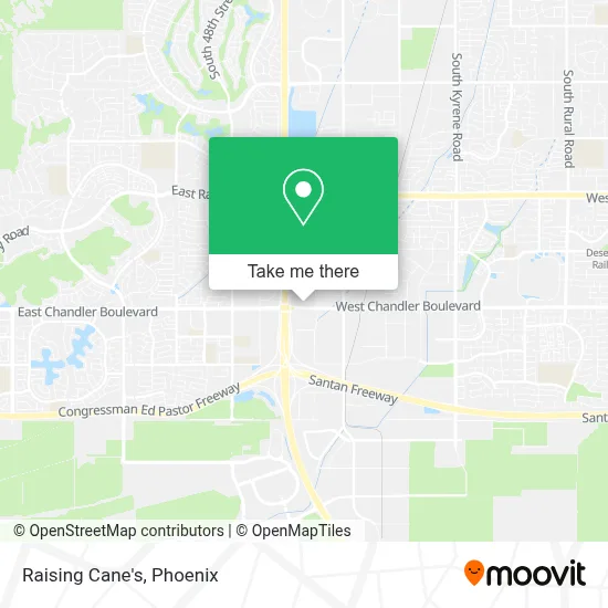 Raising Cane's map