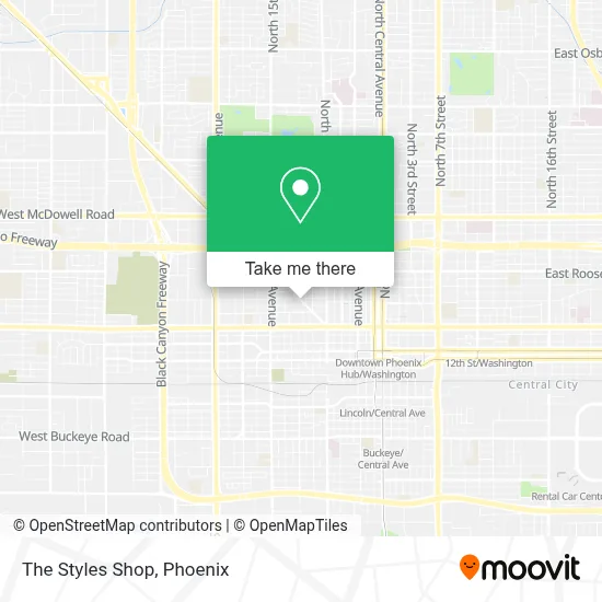 The Styles Shop map