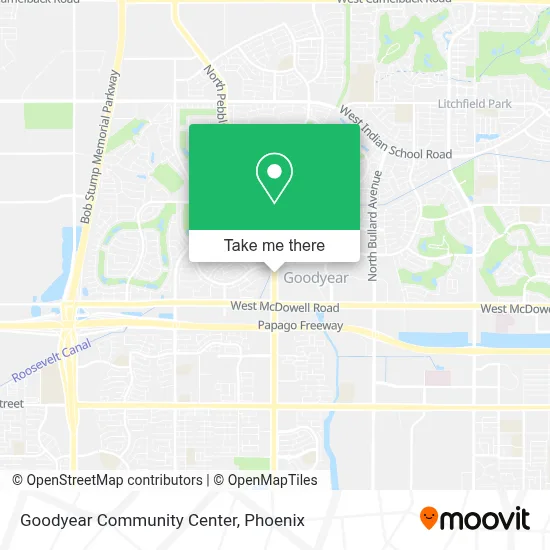 Goodyear Community Center map